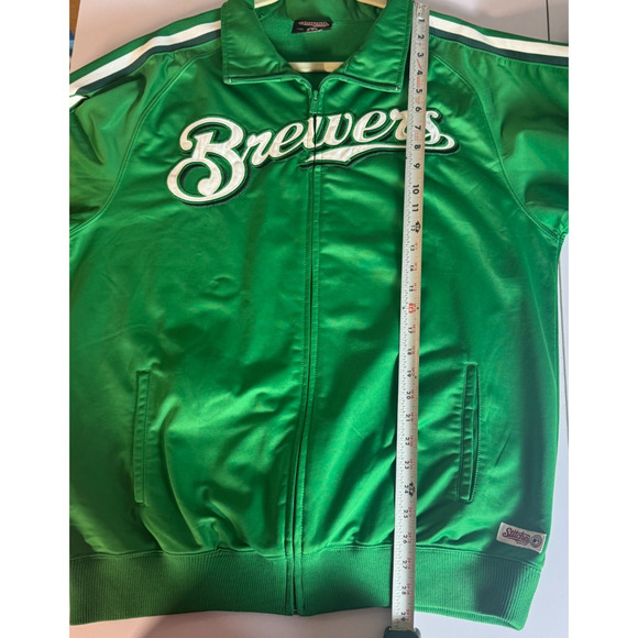 MLB Milwaukee Brewers Stitches Athletic Gear Full Zip Jacket Size Large Baseball - Picture 9 of 9